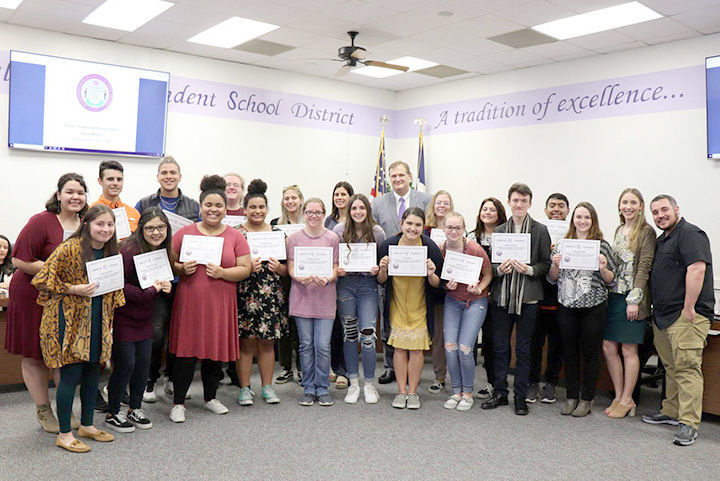 Angleton High School Choir students who performed in Arkansas